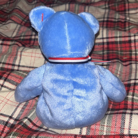 Ty Beanie Baby 2001 "America" Blue Rare Retired Errors Red Cross in memory 9/11 - Picture 7 of 10